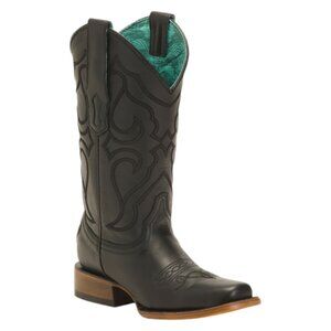 CORRAL BOOTS Made In Mexico Leather Embroidery Square Toe Western Boots